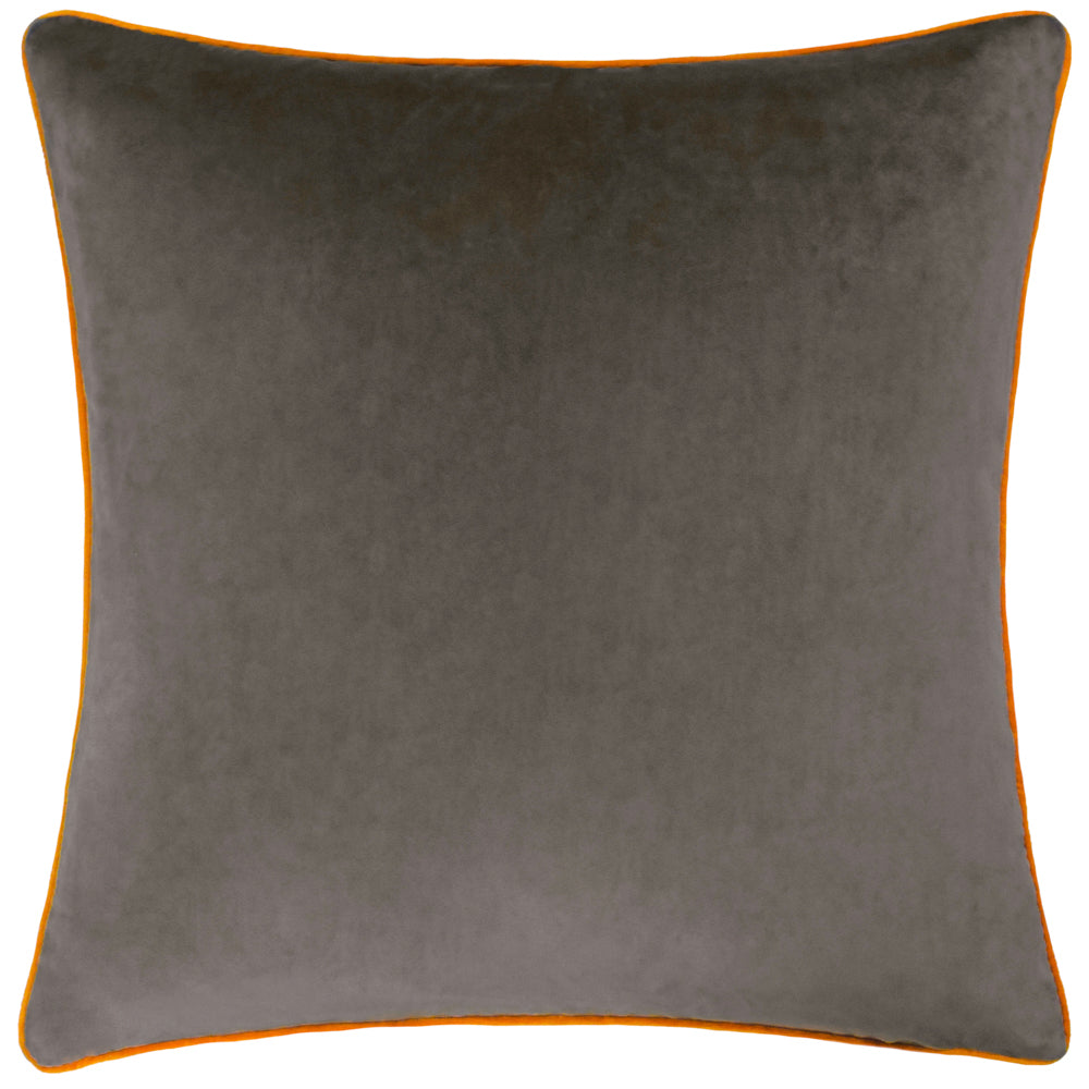 Meridian Velvet Cushion Mocha/Pumpkin