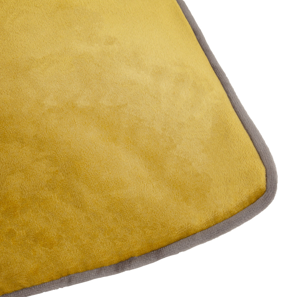 Meridian Velvet Cushion Moss/Charcoal