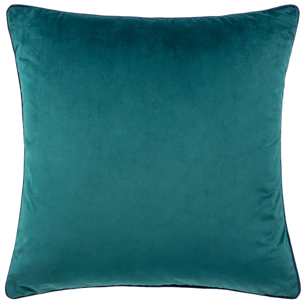 Meridian Velvet Cushion Teal/Navy