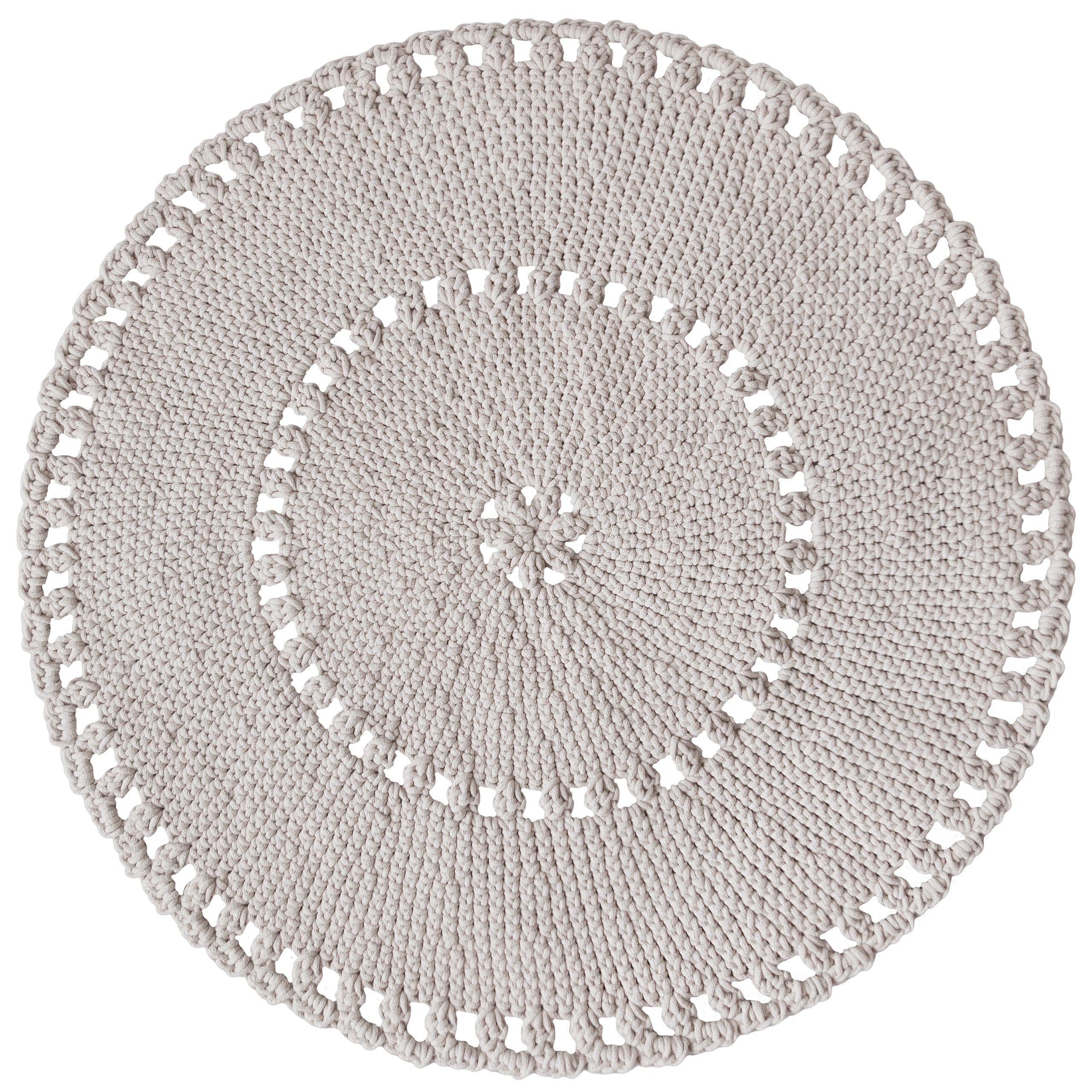 Crochet BOHO Rug - Oatmeal