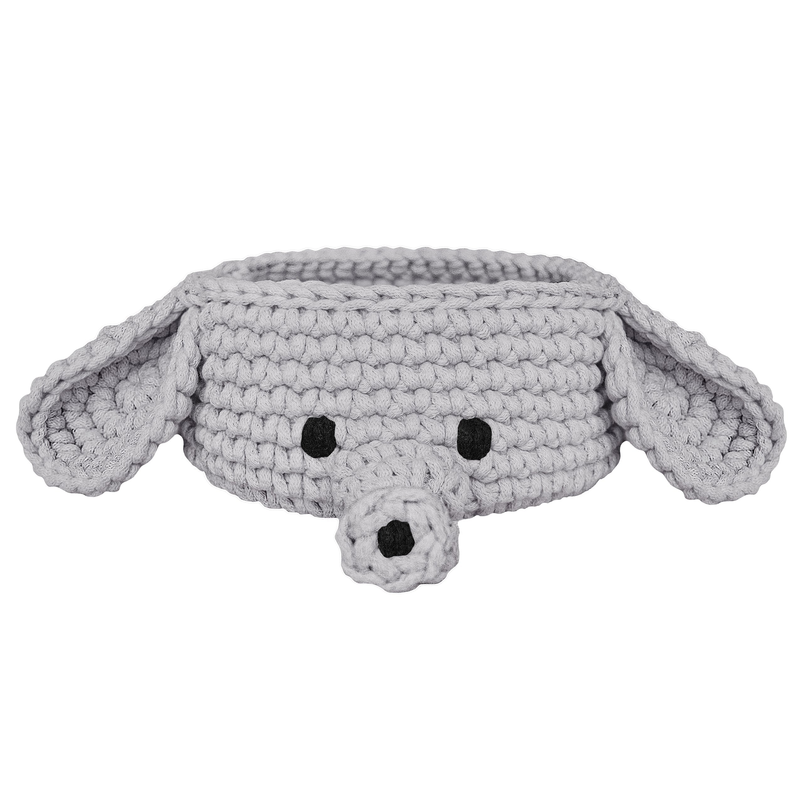 Elephant Basket - Light Grey