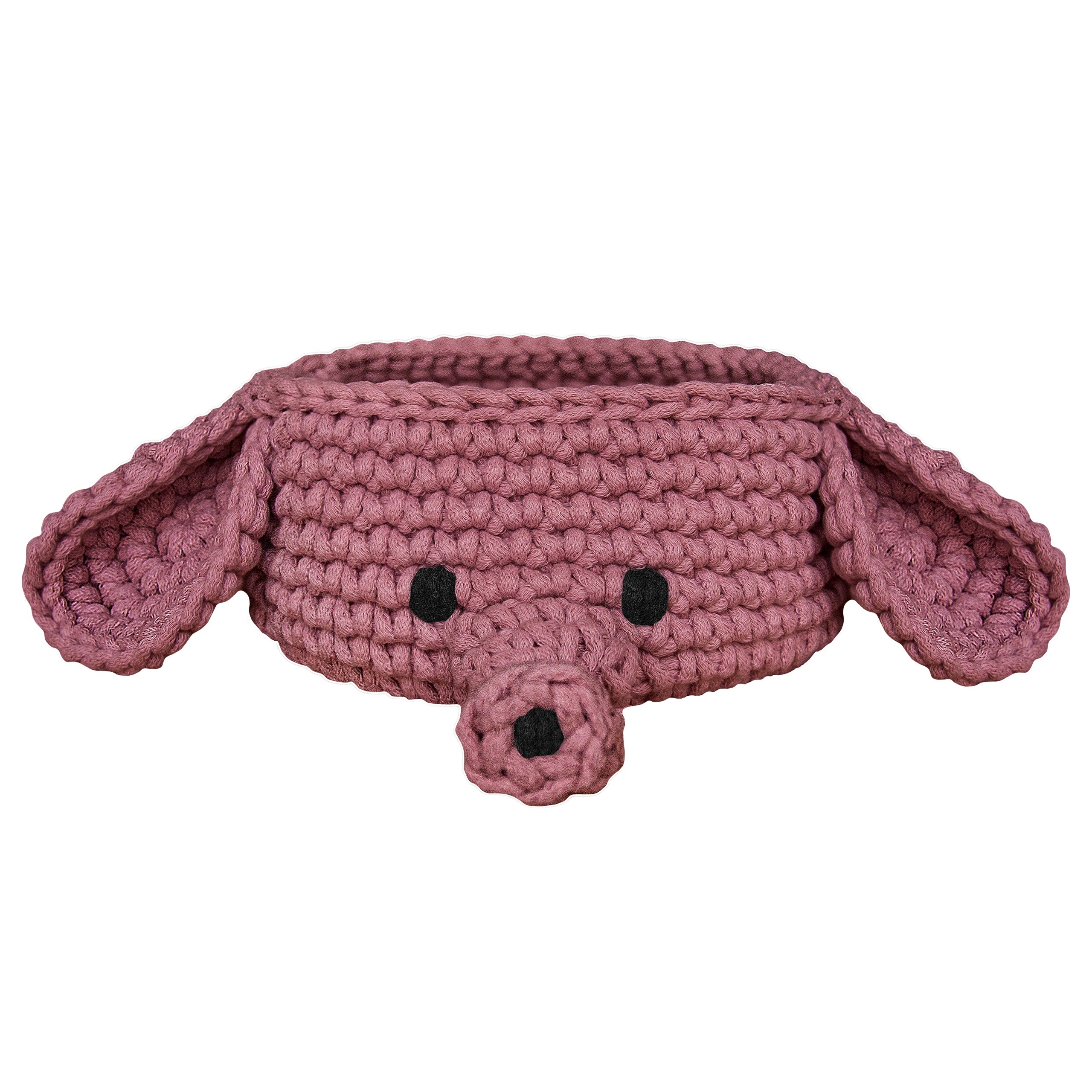 Elephant Basket - Old Rose