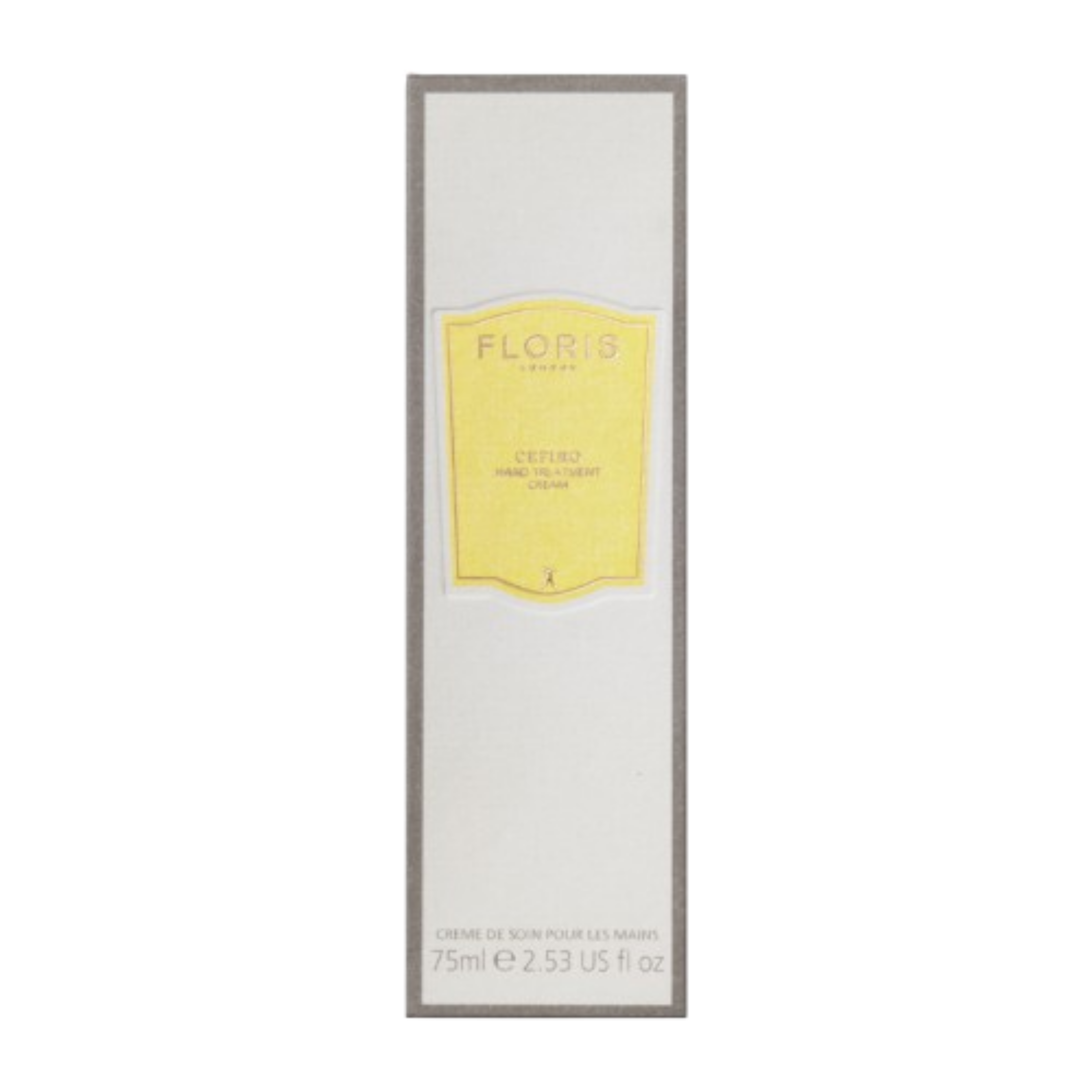Floris London cream packaging on a white background