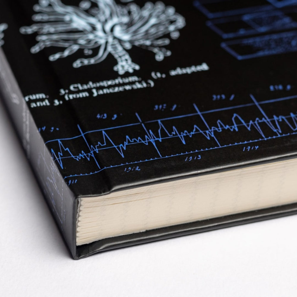 A5 Microbiology NoteBook with scientific diagrams and text on a black cover