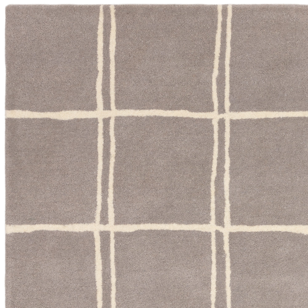 Albany Grid Silver Rug