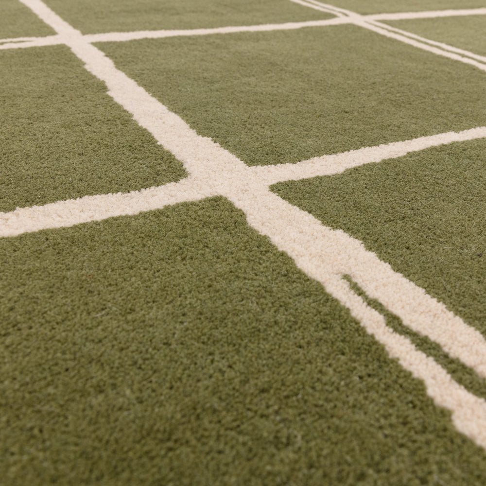 Albany Ogee Green Rug