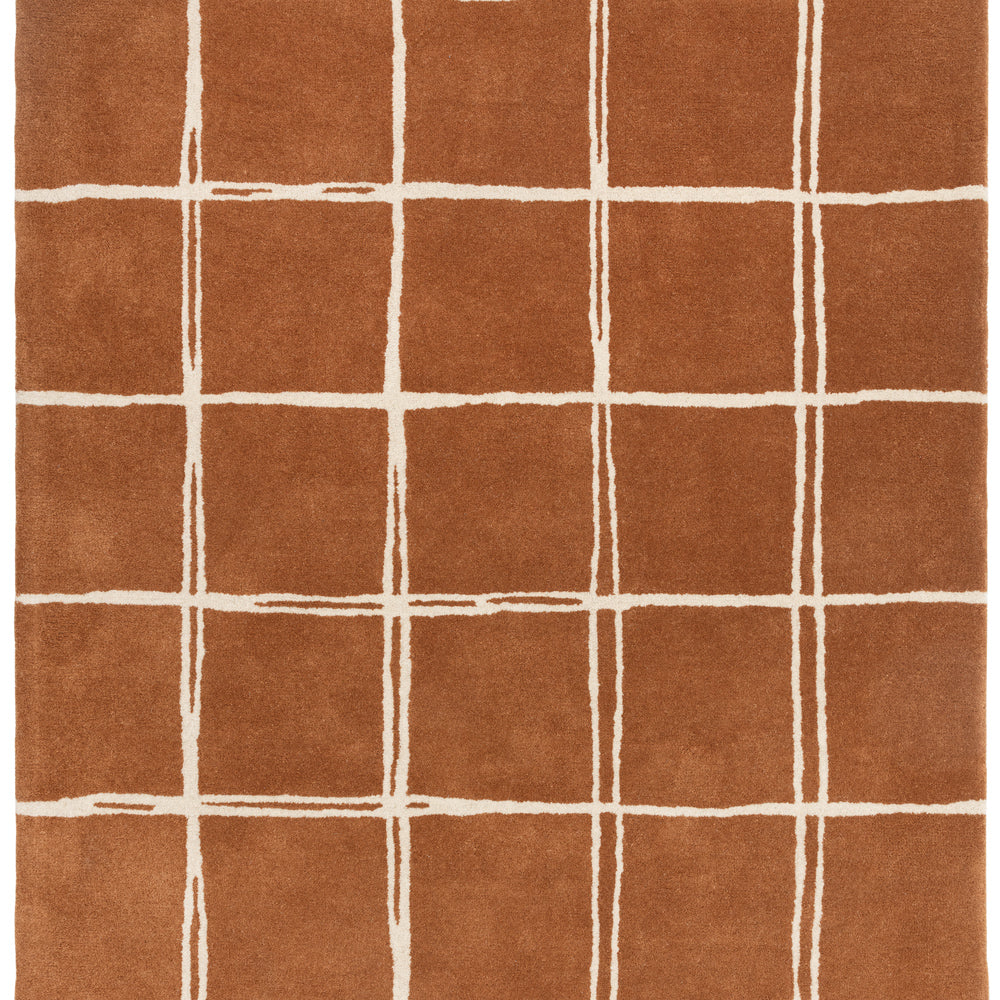 Albany Grid Rust Rug