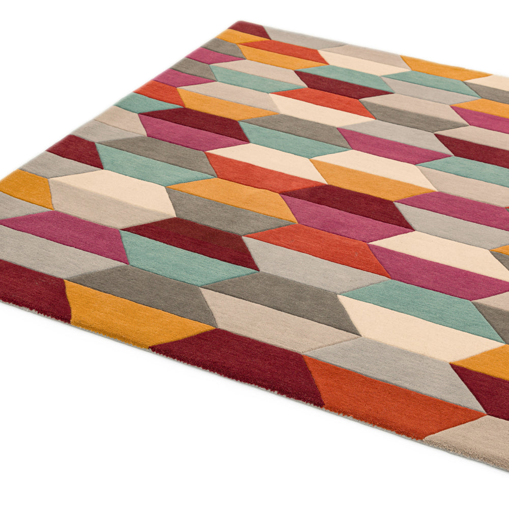 Funk Honeycomb Bright Rug