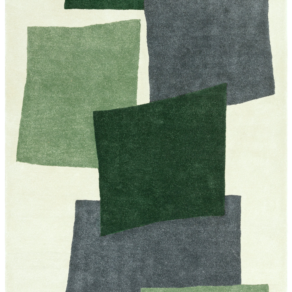 Romy Papercut Green Rug