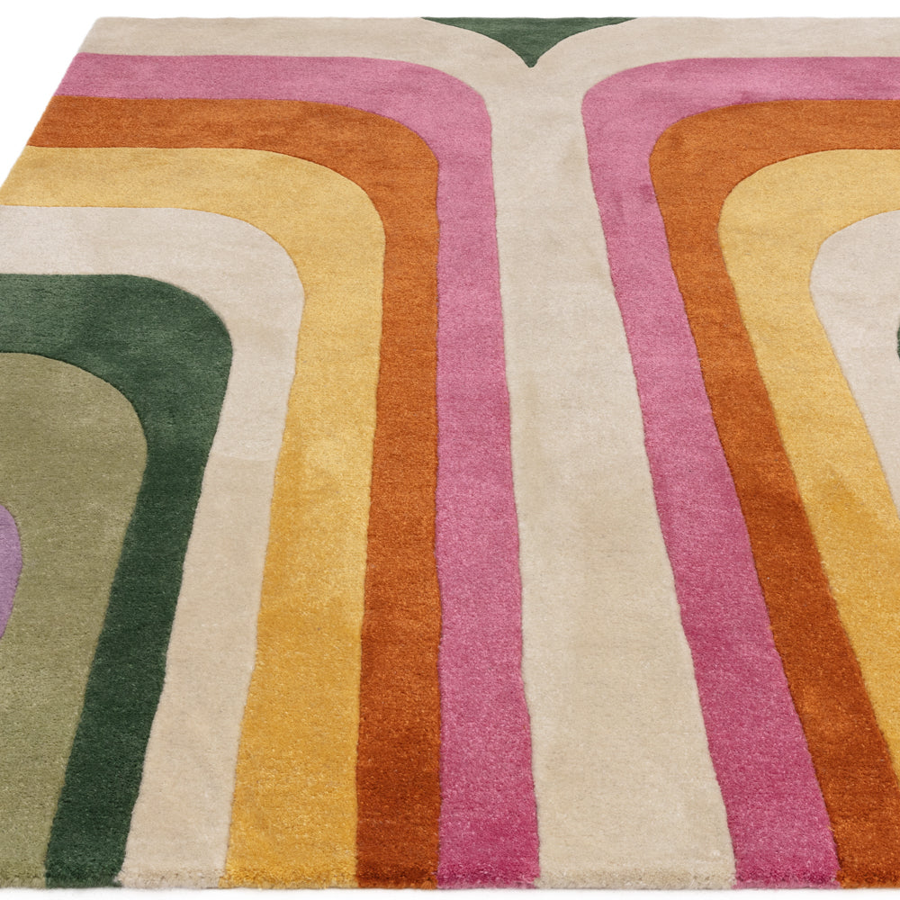 Romy Retro Pink Rug