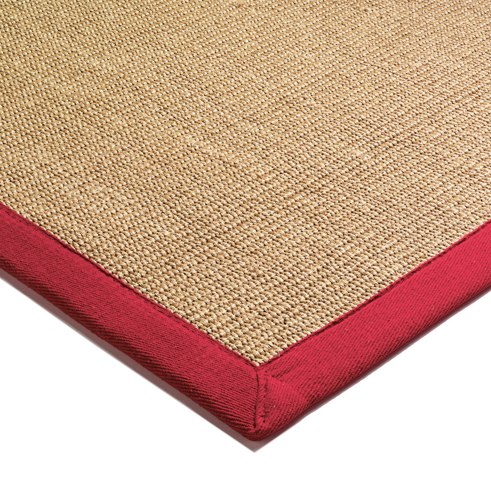 Sisal Linen/Red Rug