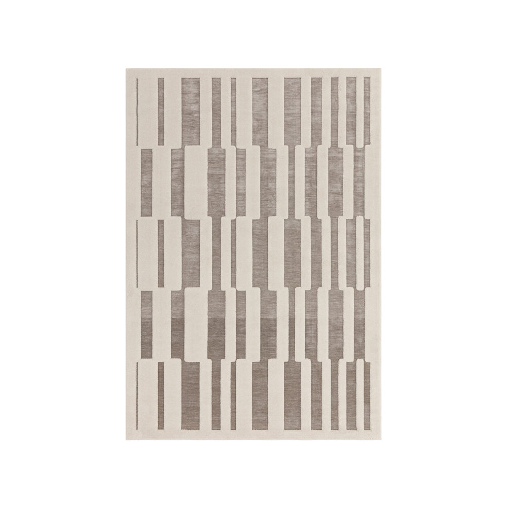 Valley Tile Rug- Natural/Ivory