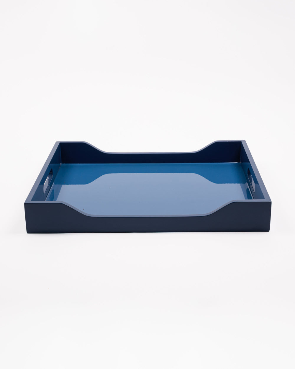 Blue Two Tone Serving tray on a white background
