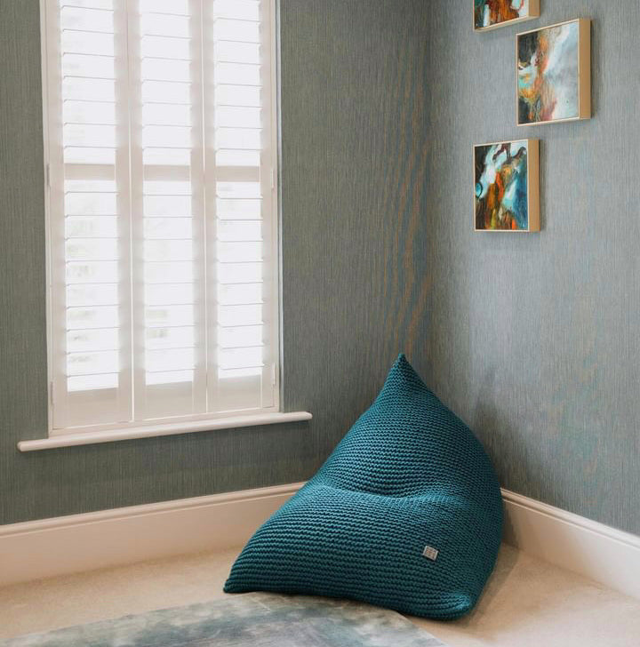 Knitted Bean Bag Kids - Ocean