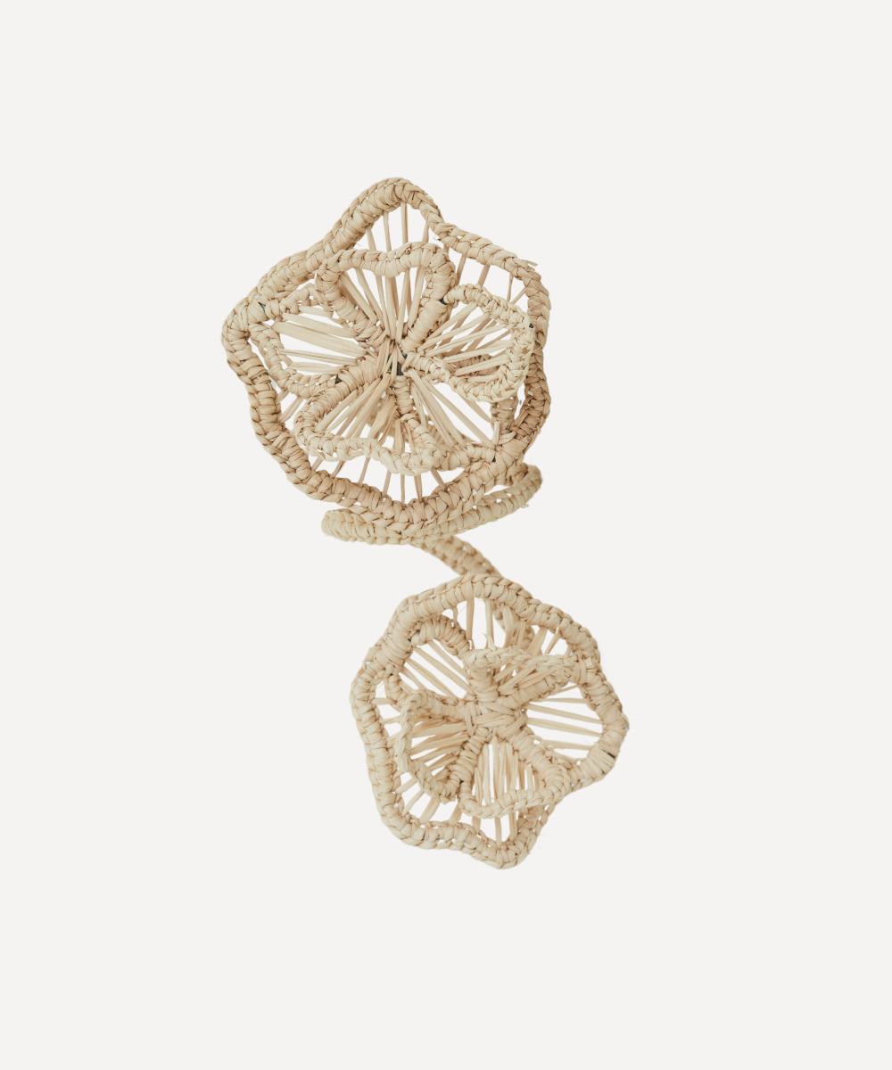 Natural Napkin ring on a white background