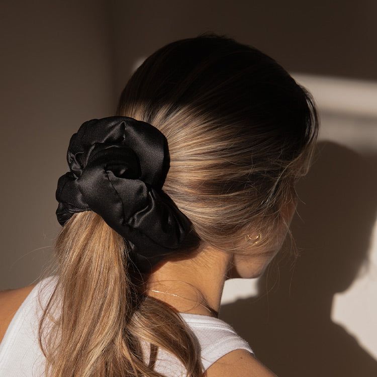 Black Jade - Padded Scrunchie
