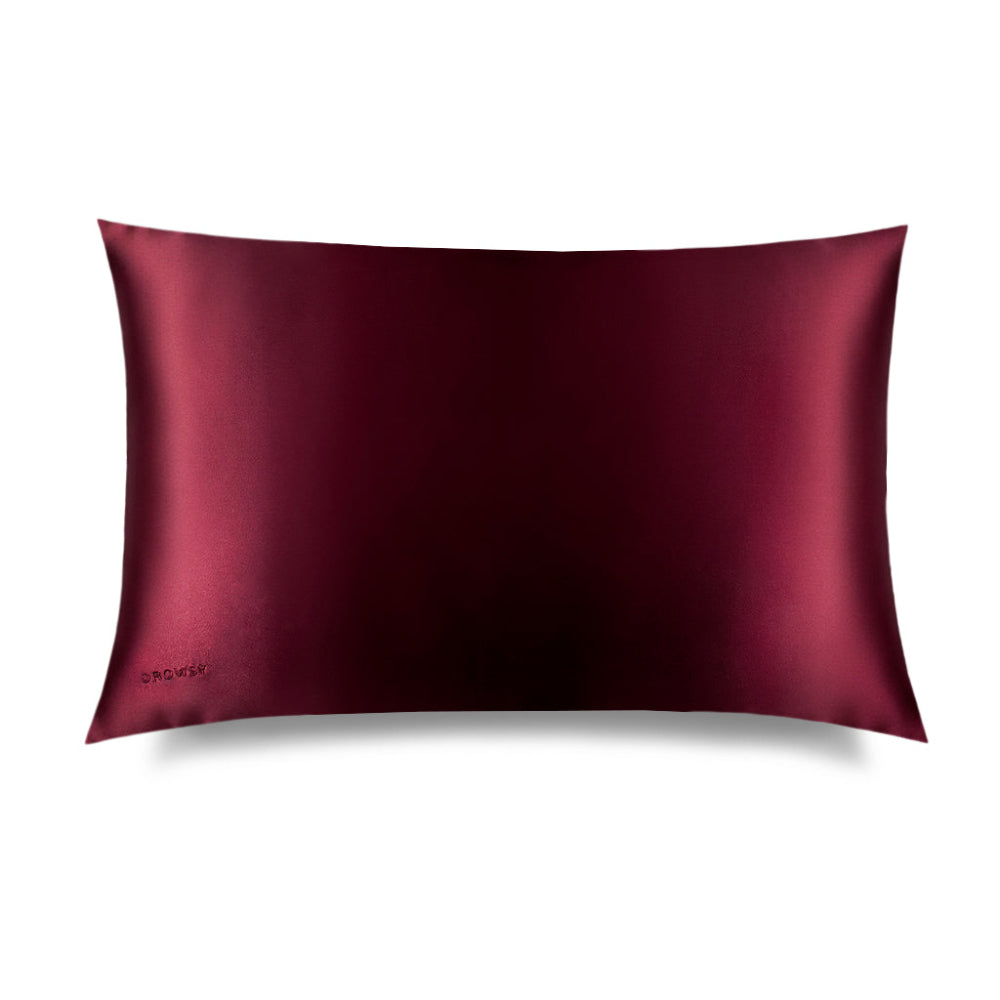 Drowsy La Vie En Rouge pillowcase on a white background