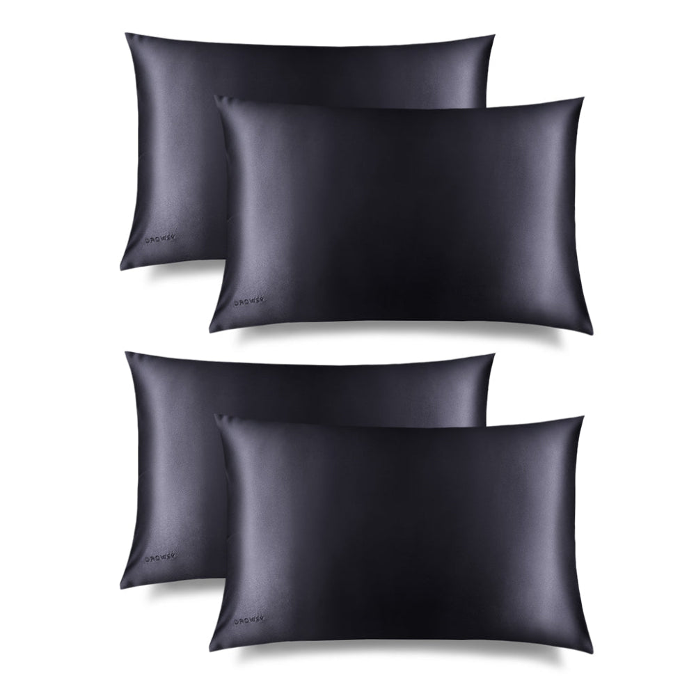 Four moonlight shadow pillowcases on a white background