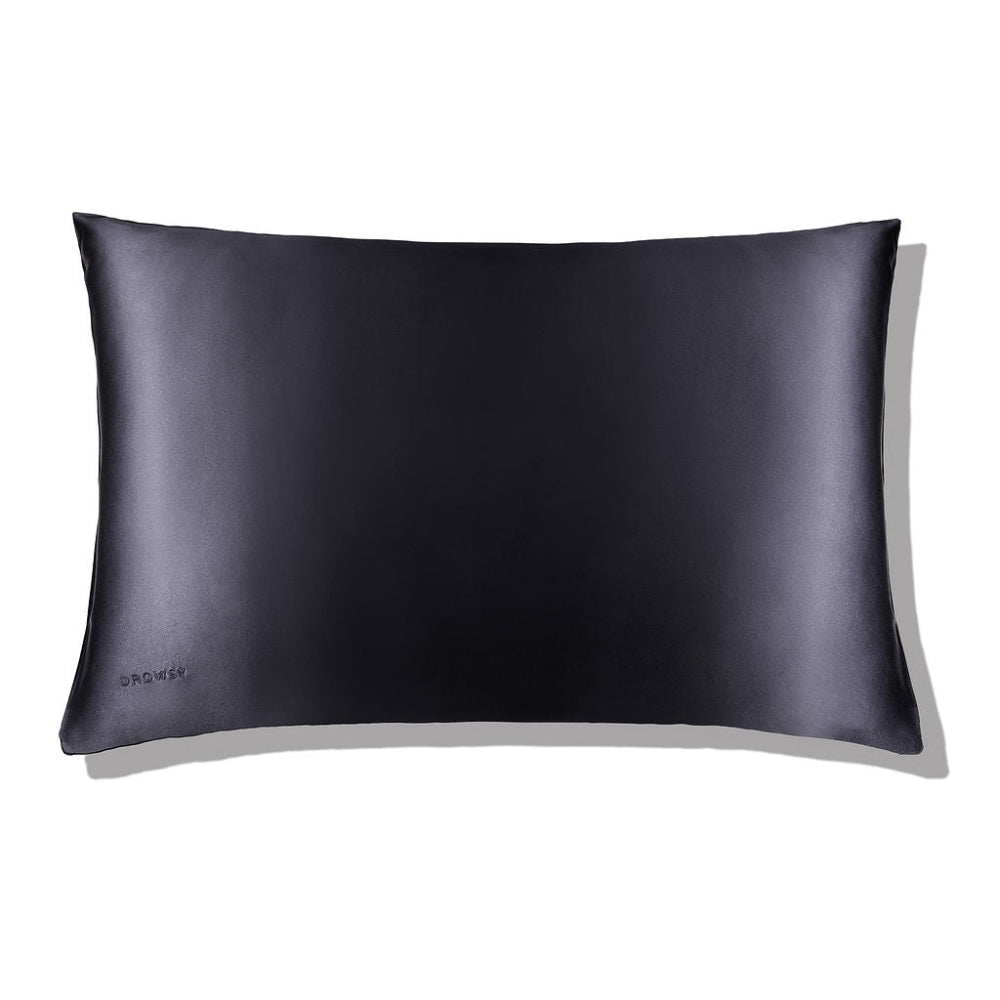 A moonlight shadow silk pillowcase with a smooth texture, displayed against a neutral background.