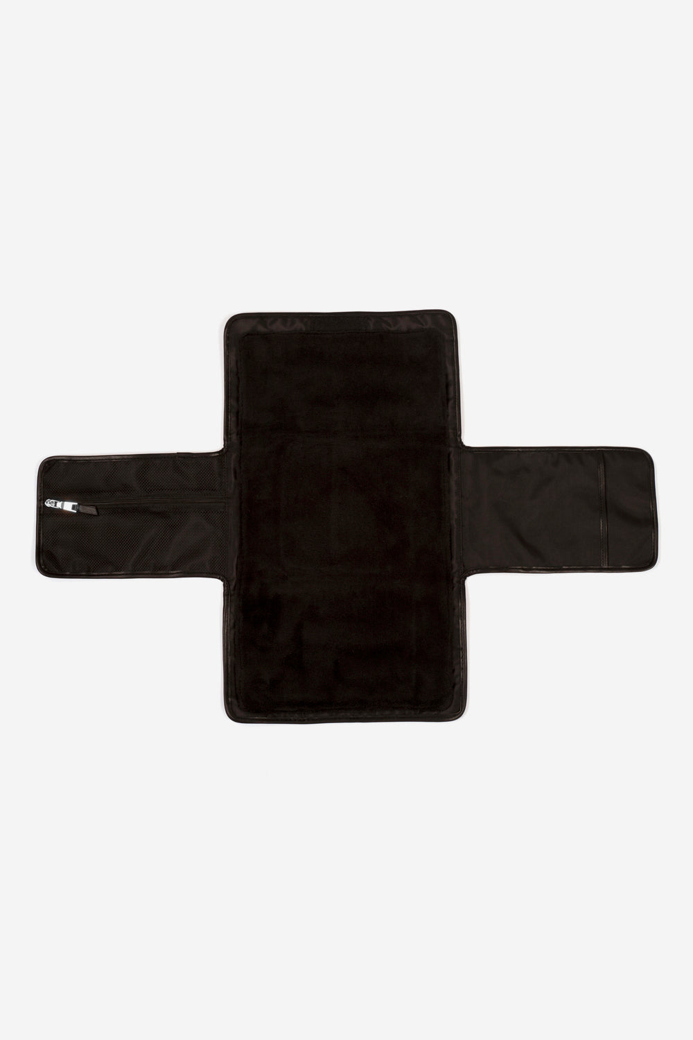 Tiba + Marl Etta Changing Silver Clutch Baby changing mat unfolded Black inner