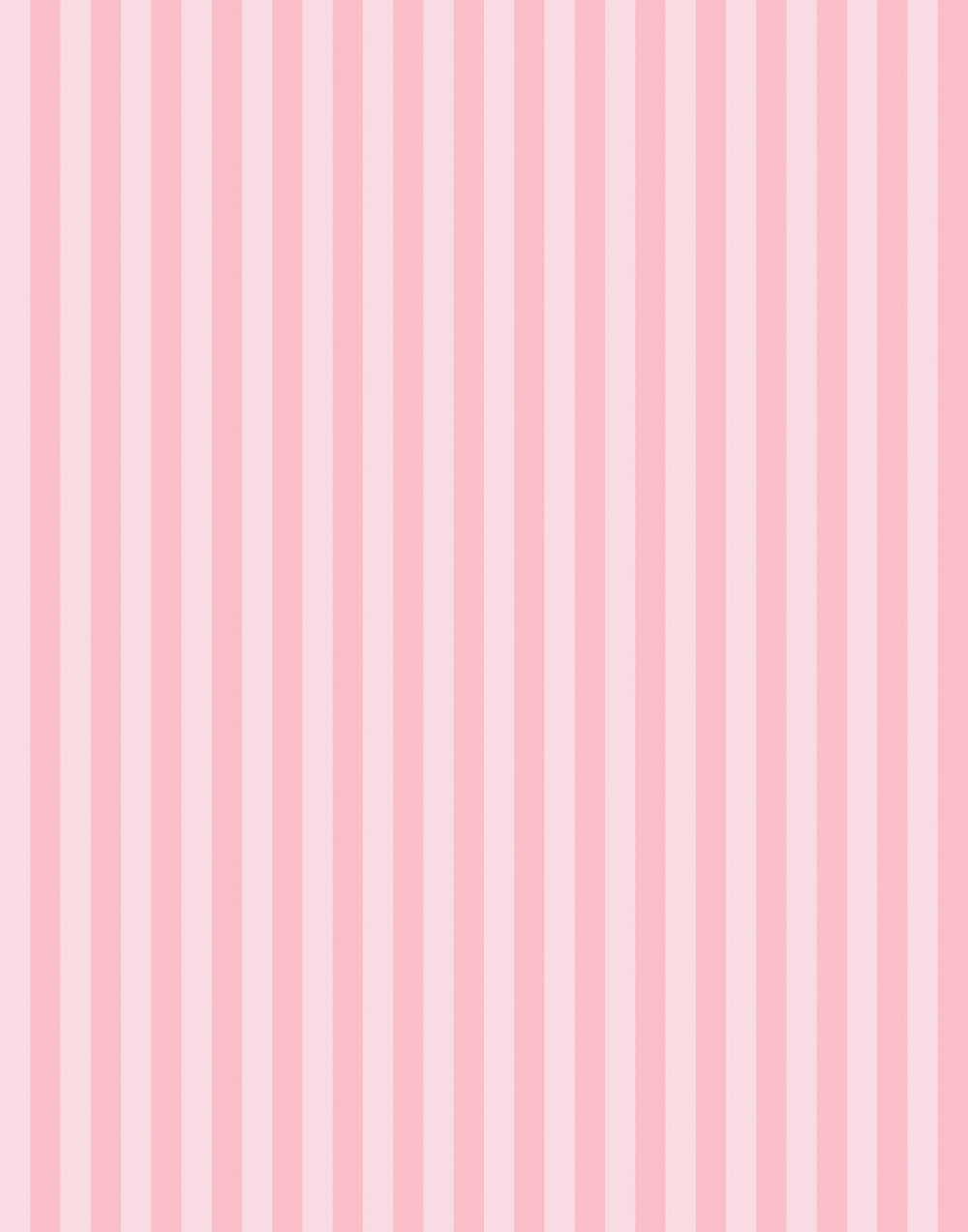 Pink and white vertical striped wallpaper