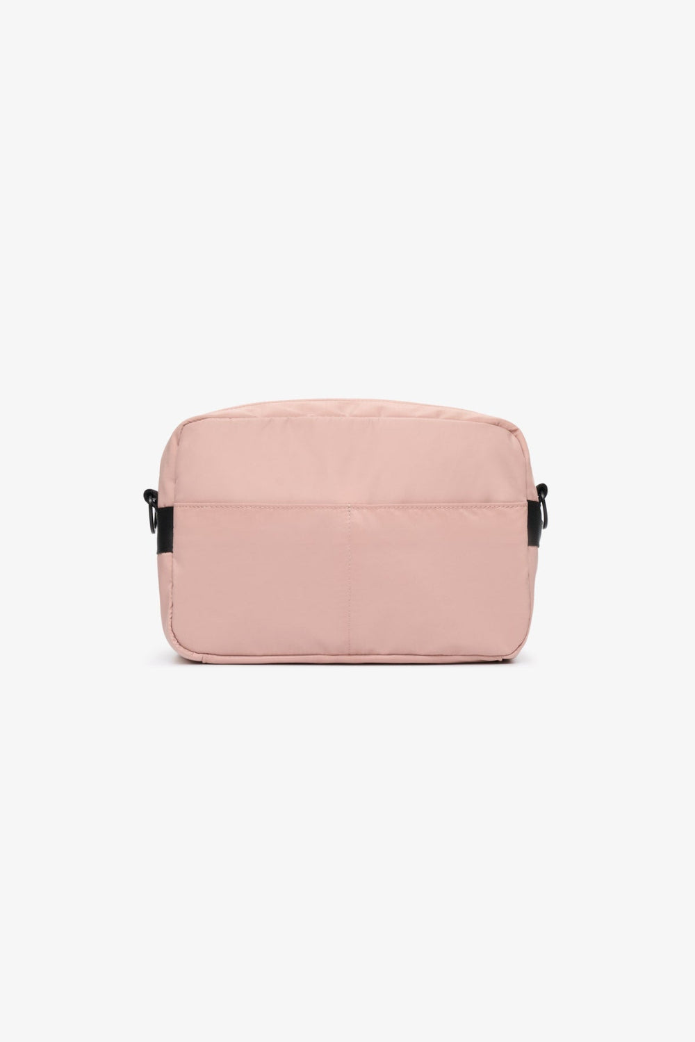 Pink crossbody bag on a white background