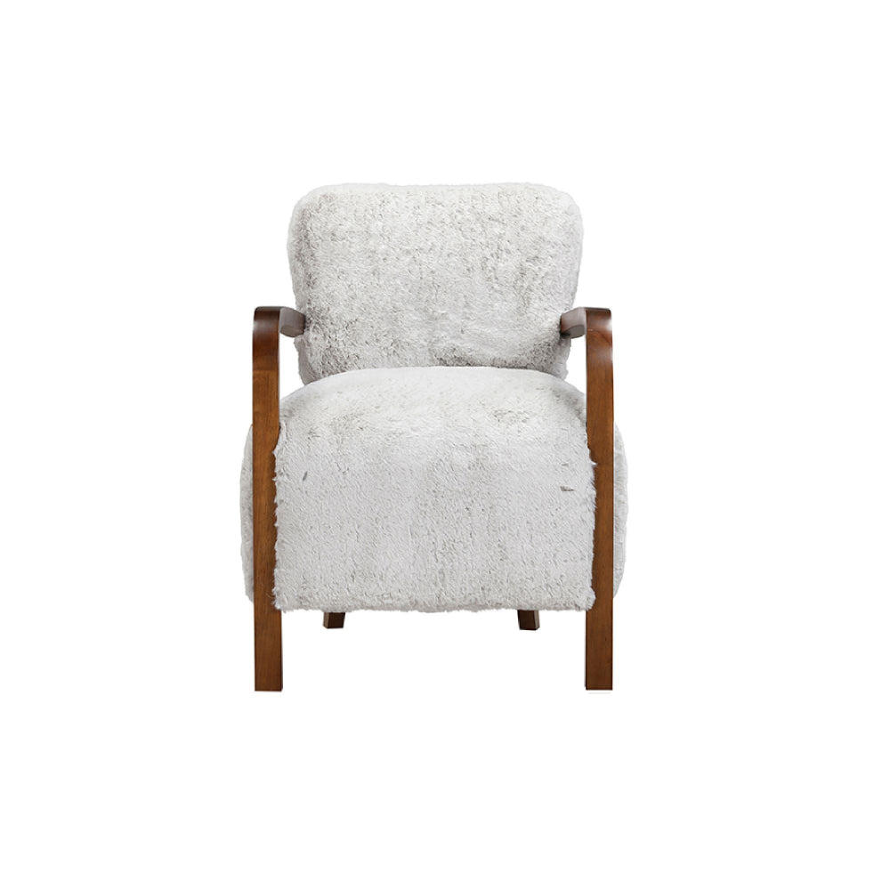 A Kingston Club Chair with grey upholstery and a wooden frame, designed for comfortable seating.