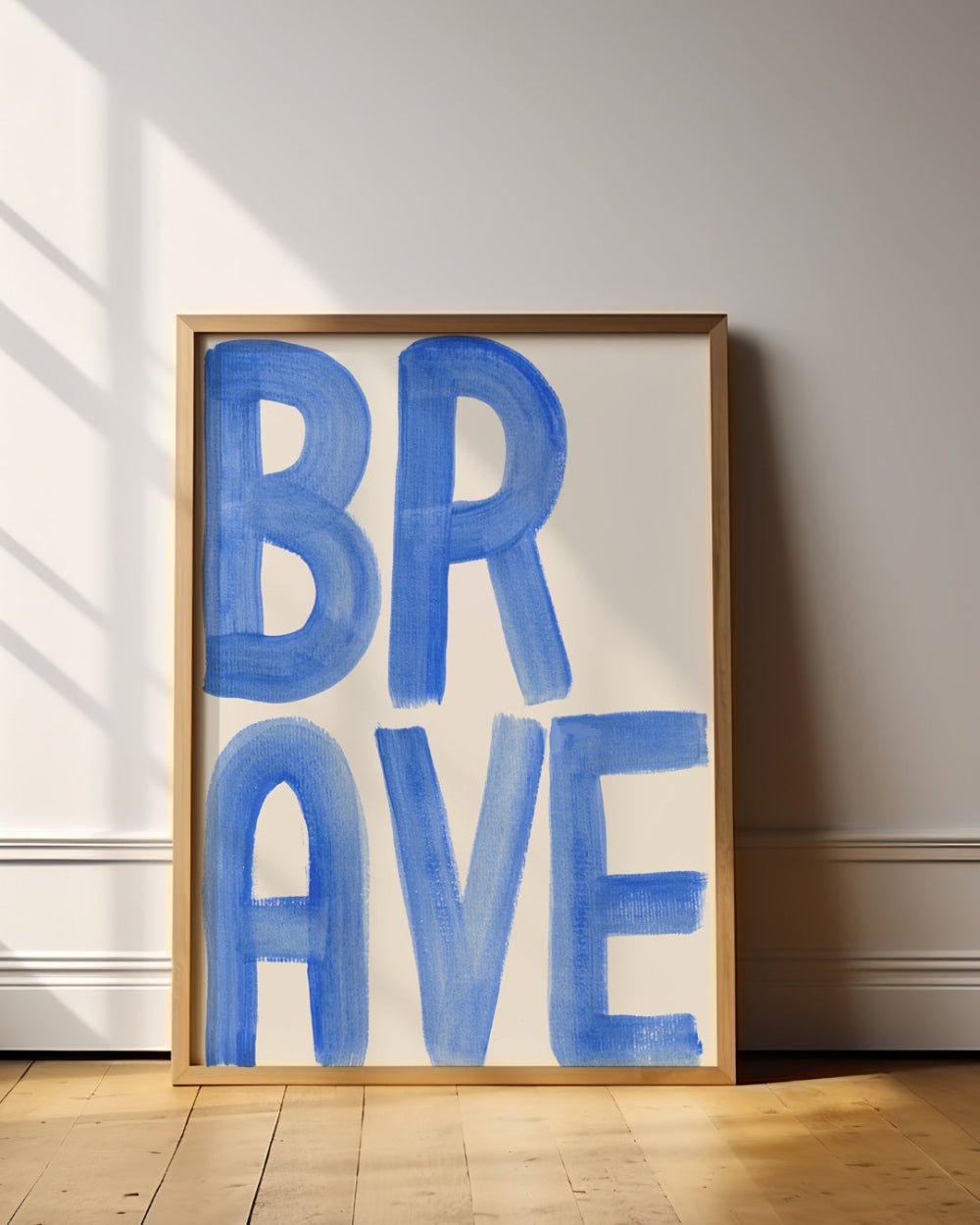 'Brave' - Word Art Print