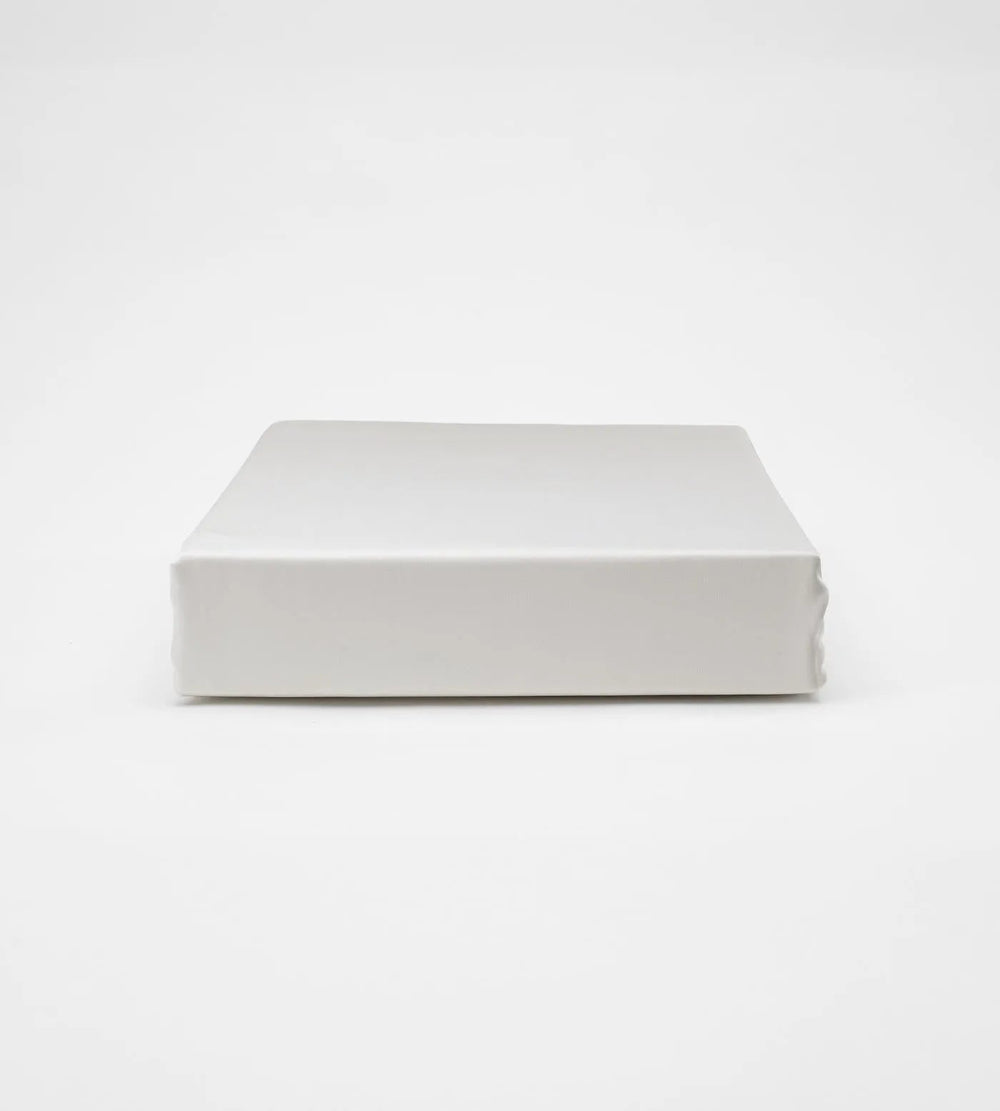 White duvet set on a white background