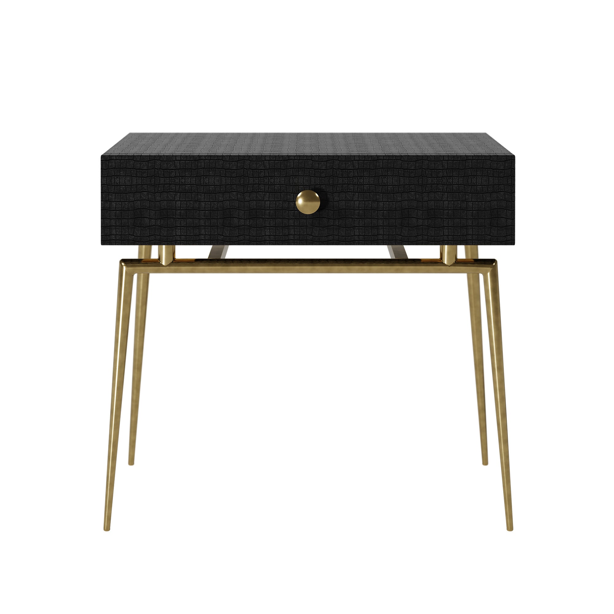 Urban Edge Dark Grey Bedside Table