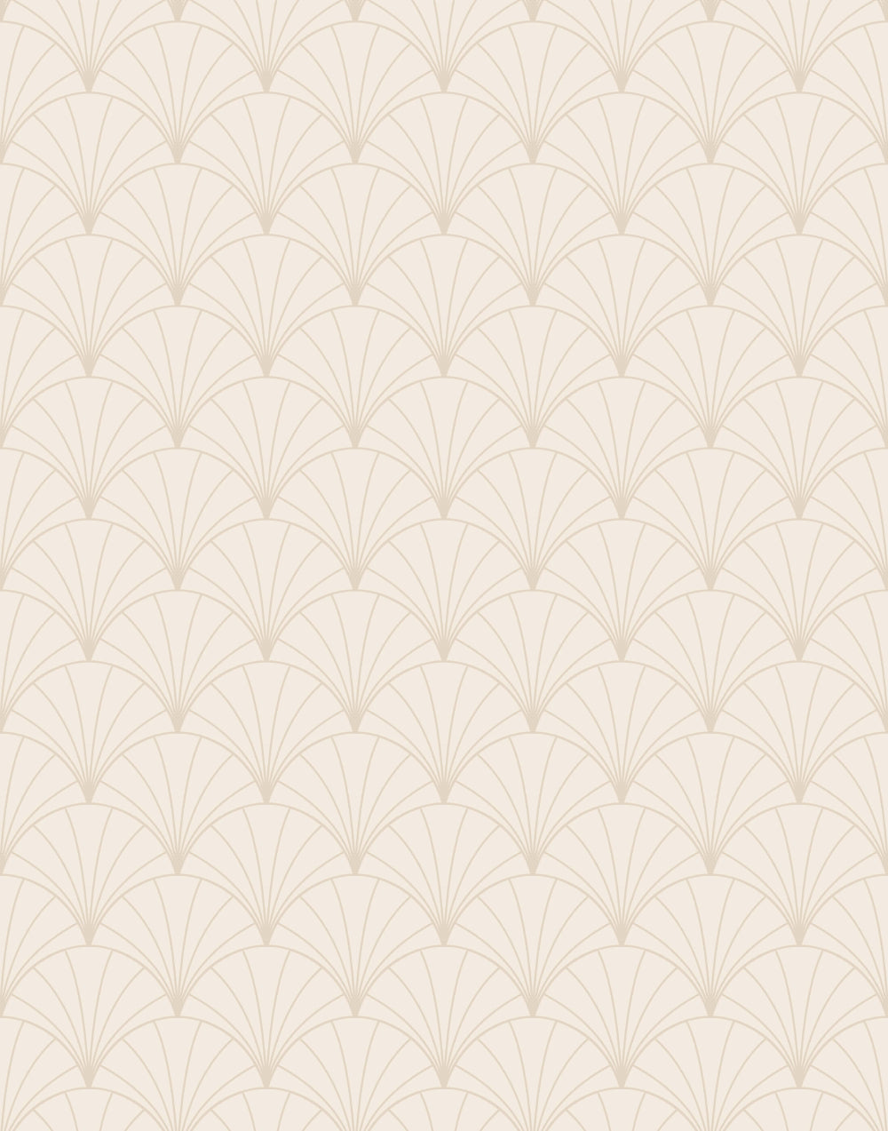 Beige wallpaper with Art Deco Arch design
