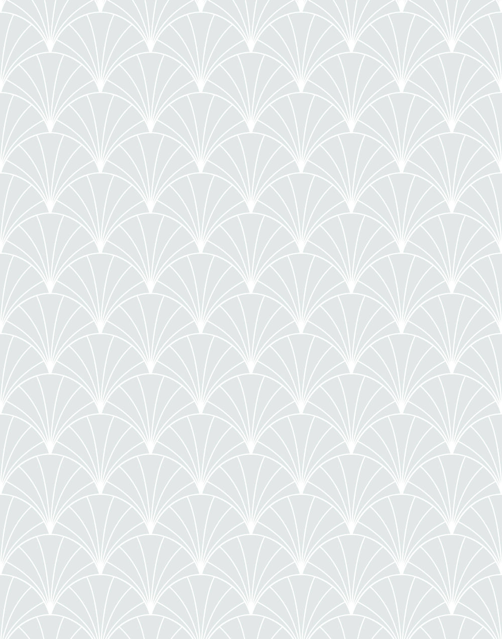 White geometric pattern on a light gray background