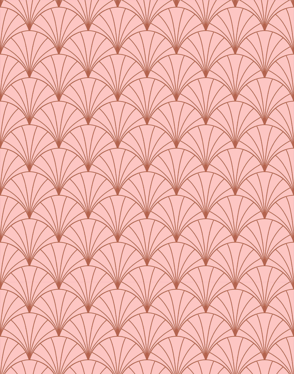 Art Deco Arch wallpaper in PInk called Martini