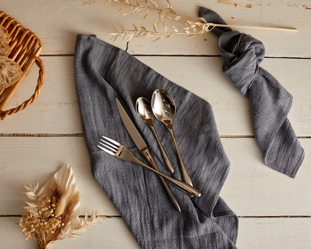 Milan Silver Stainless Steel Cutlery 16 & 24 Piece sets