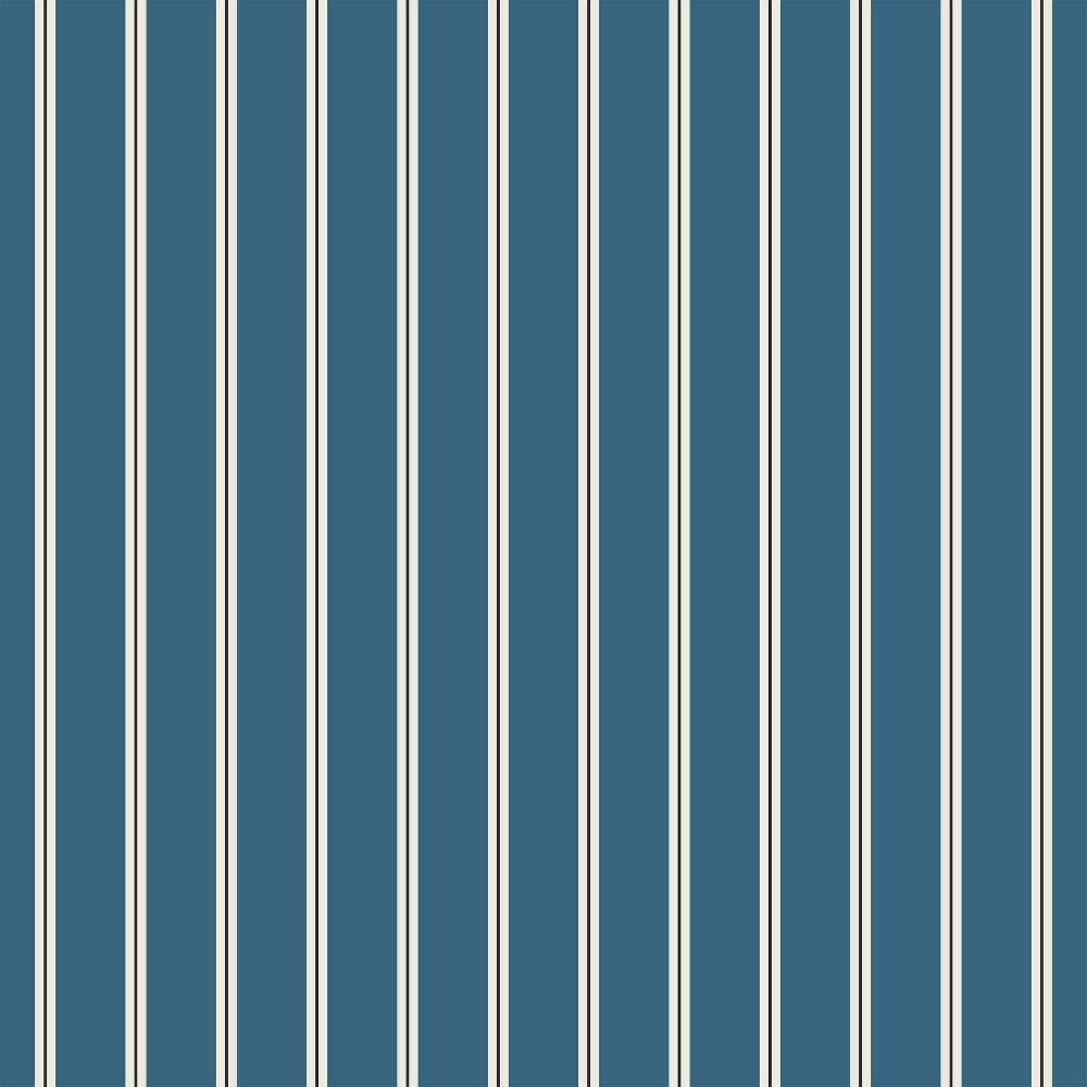 Pattern of vertical white stripes on a blue background