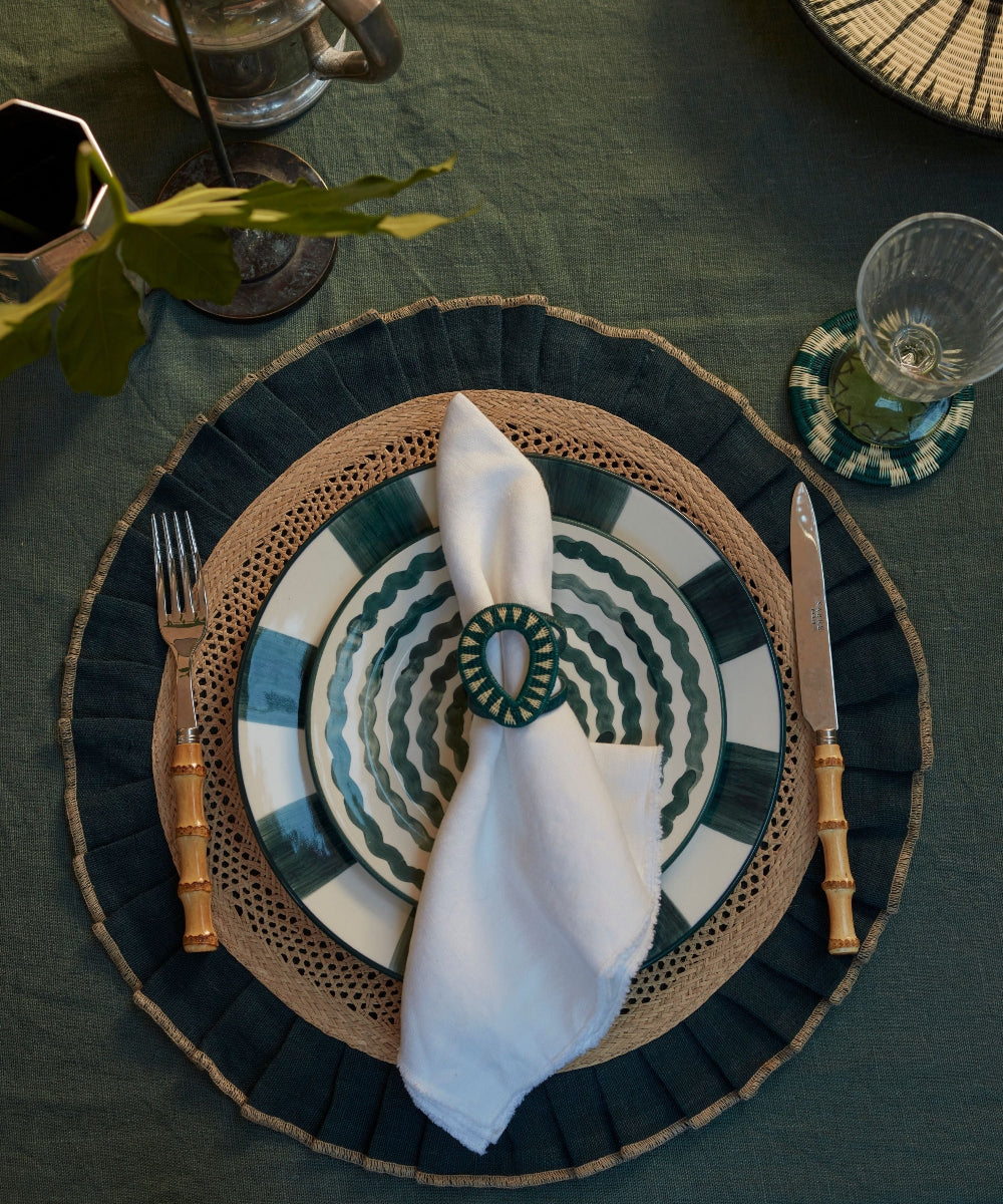 Ondas Side Plate Teal Lifestyle Casalatina Mash and Mint