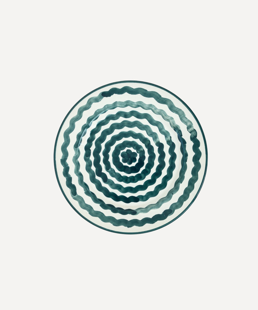 Ondas Teal Ceramic Side Plate by Casalatina at Mash and Mint