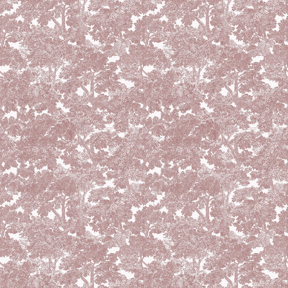 Sherwood Tree Wallpaper Red and White