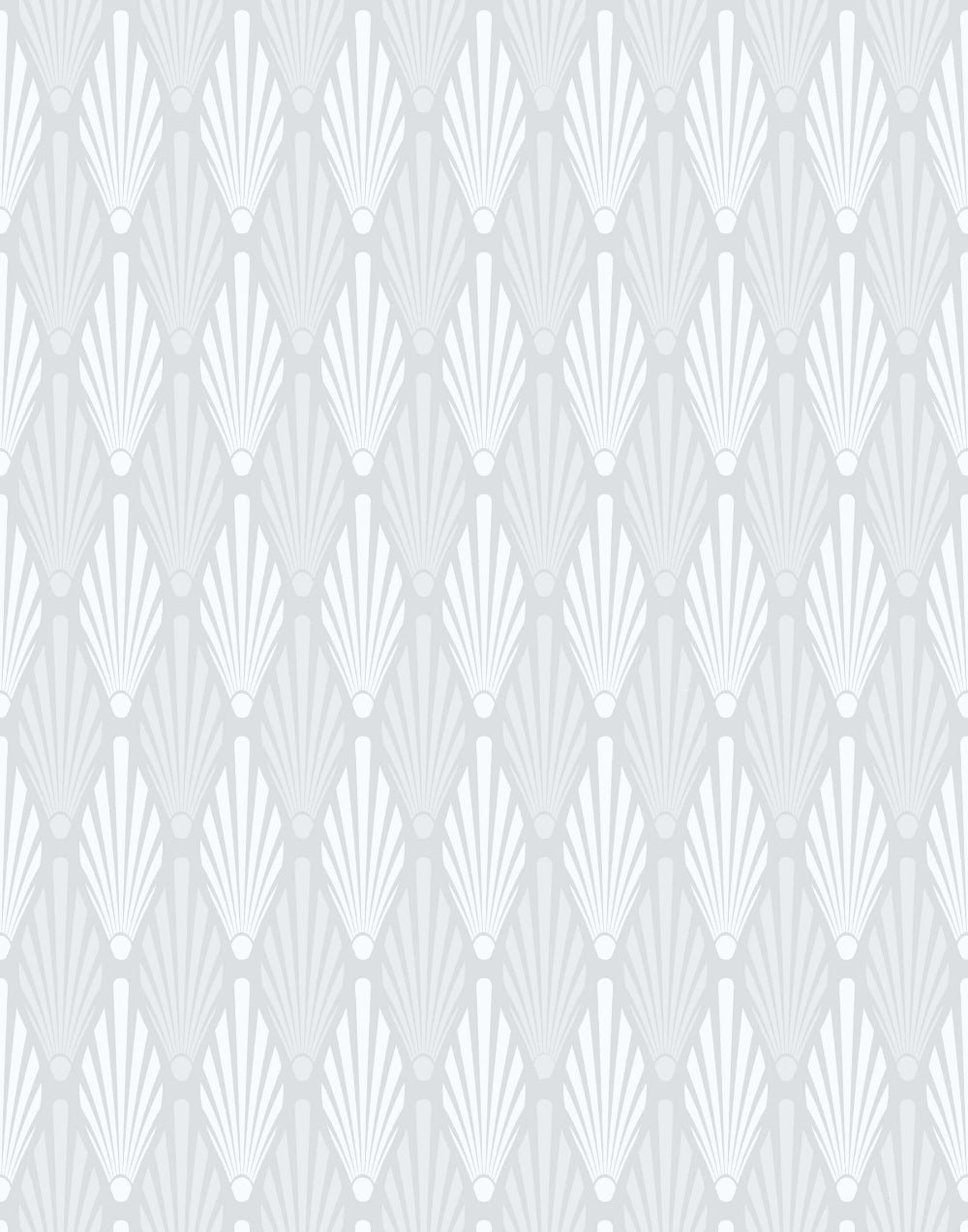 Geometric patterned art deco wallpaper with white lines on a light grey background