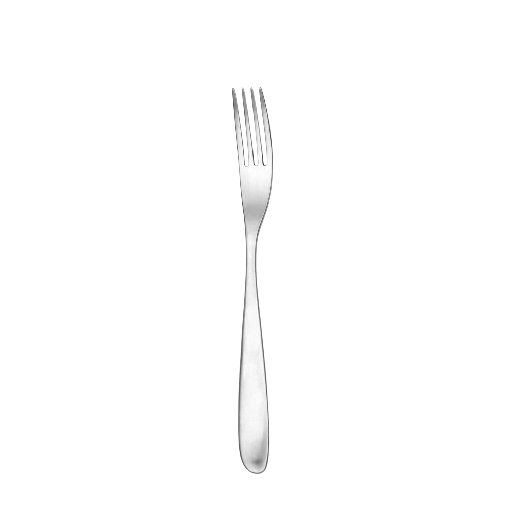 Studio William Olive Satin Stainless steel fork on a white background