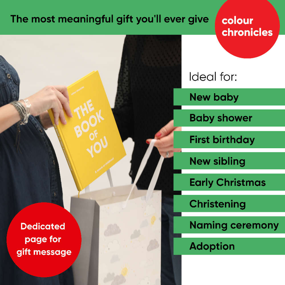 Promotional image of 'The Book of You' with text about its uses and features.