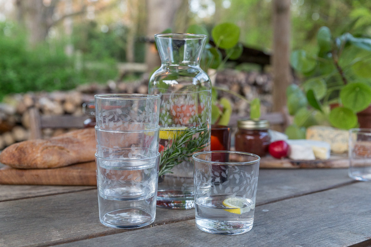 Silver Birch Carafe & 4 Tumbler Gift Set