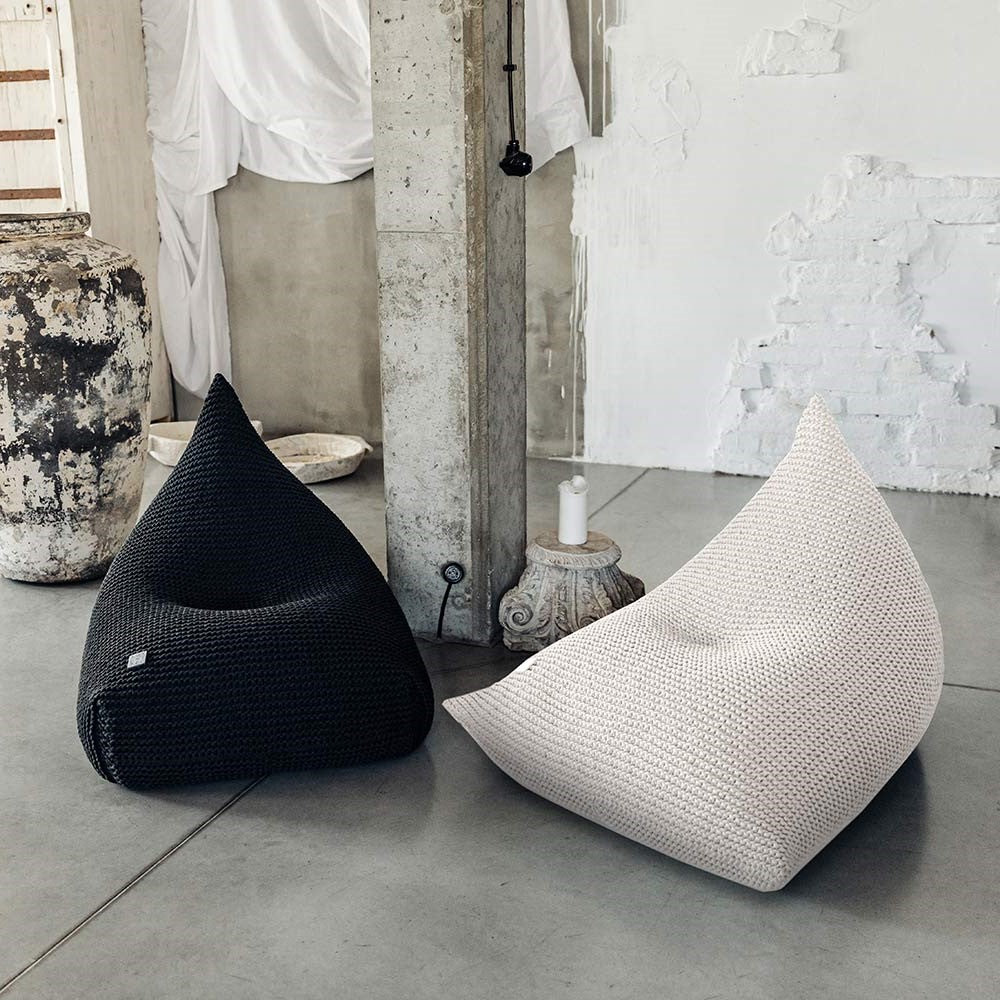 Knitted Bean Bag - Ivory