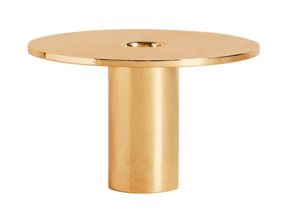 Aaron Probyn ECLIPSE Large Taper candle holder in polished solid brass