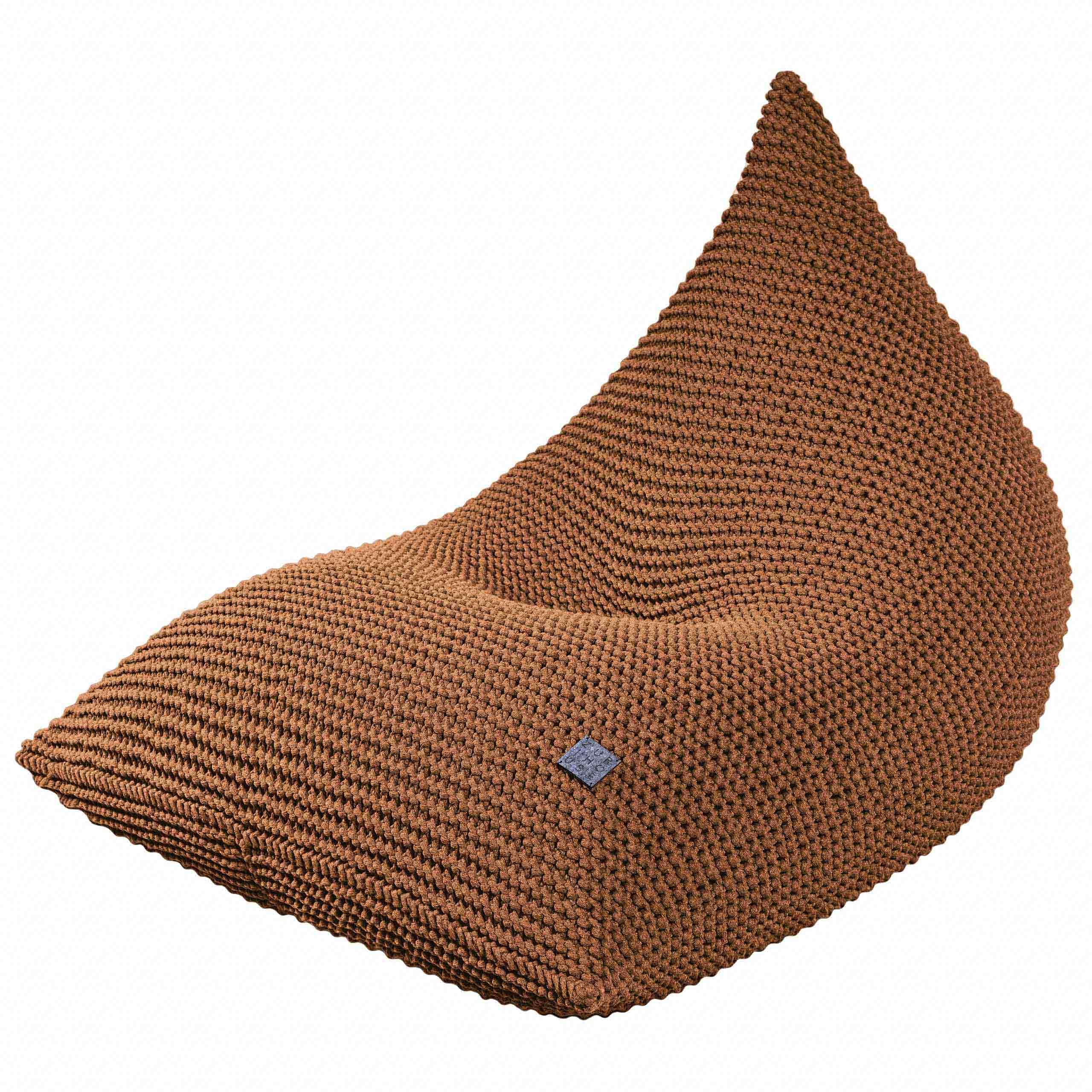 Knitted Bean Bag - Cinnamon