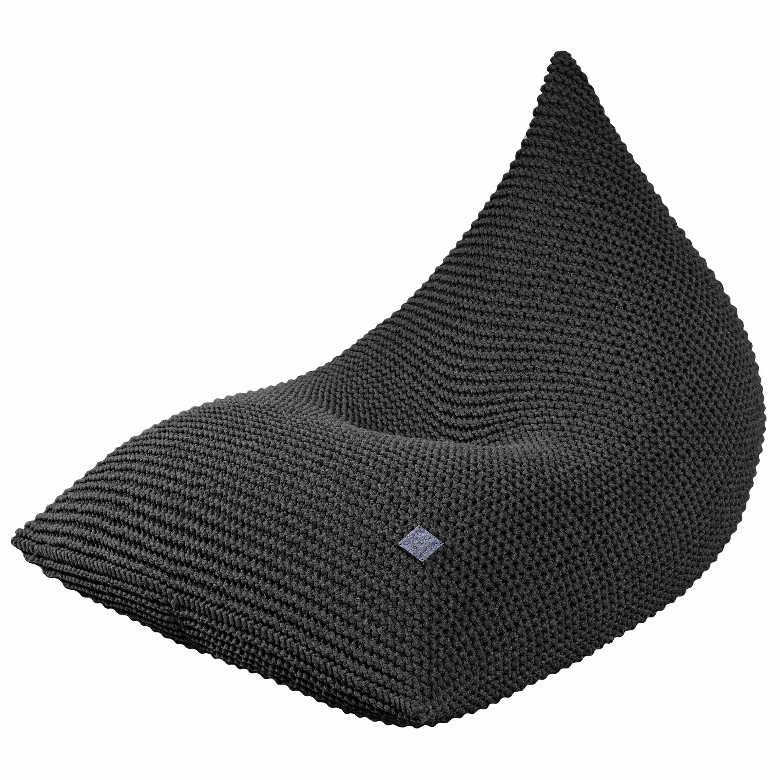 Knitted Bean Bag - Graphite