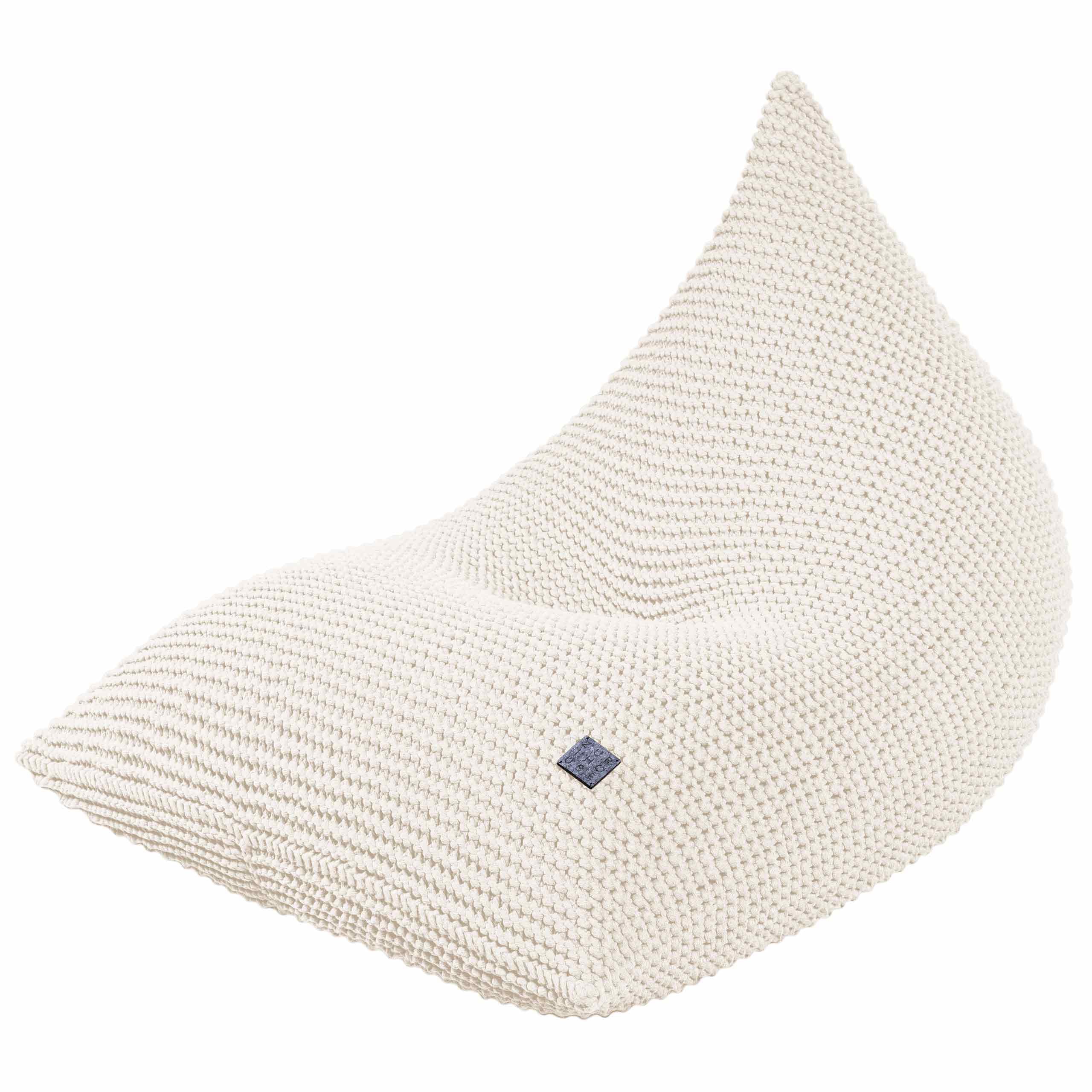 Knitted Bean Bag - Ivory