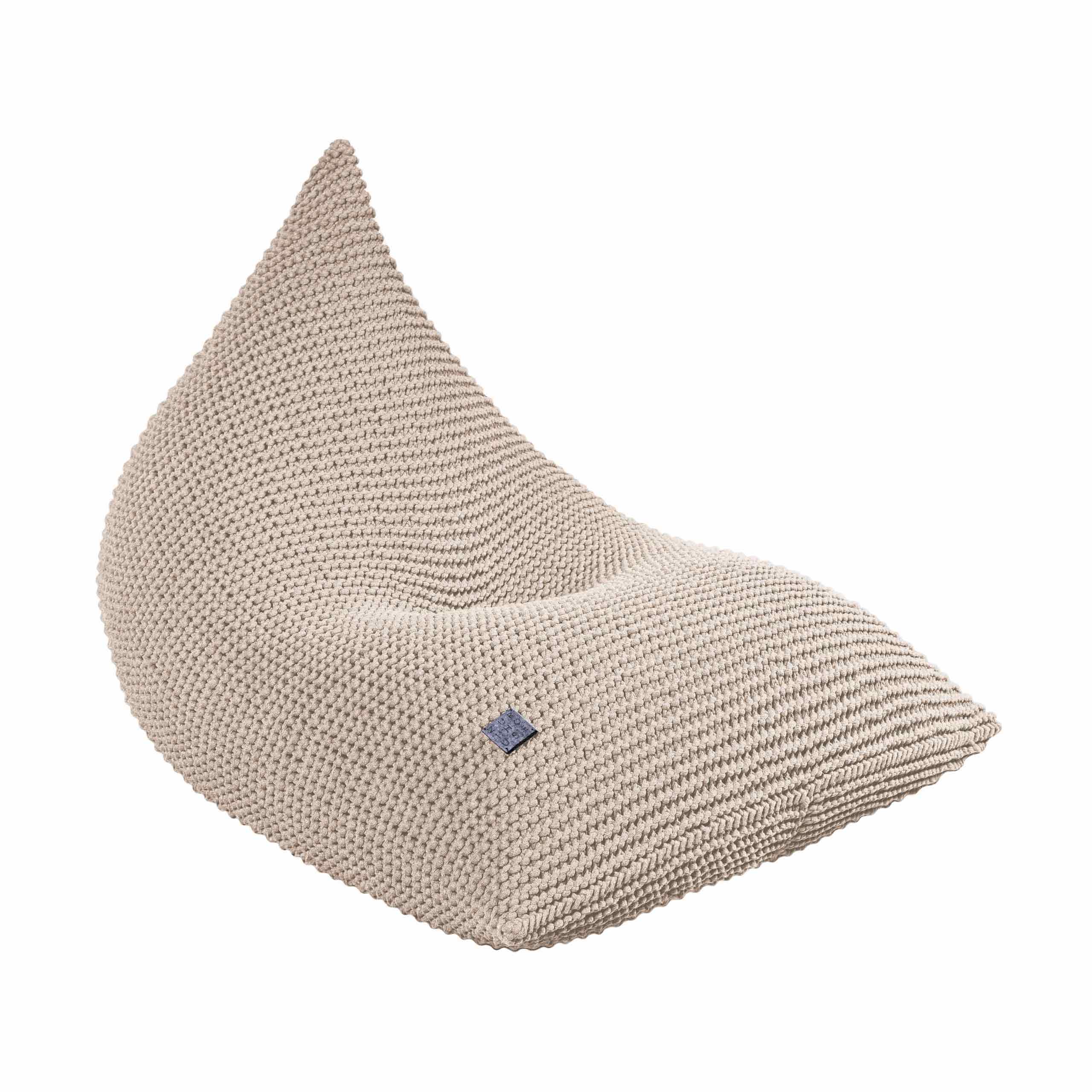 Knitted Bean Bag Kids - Beige