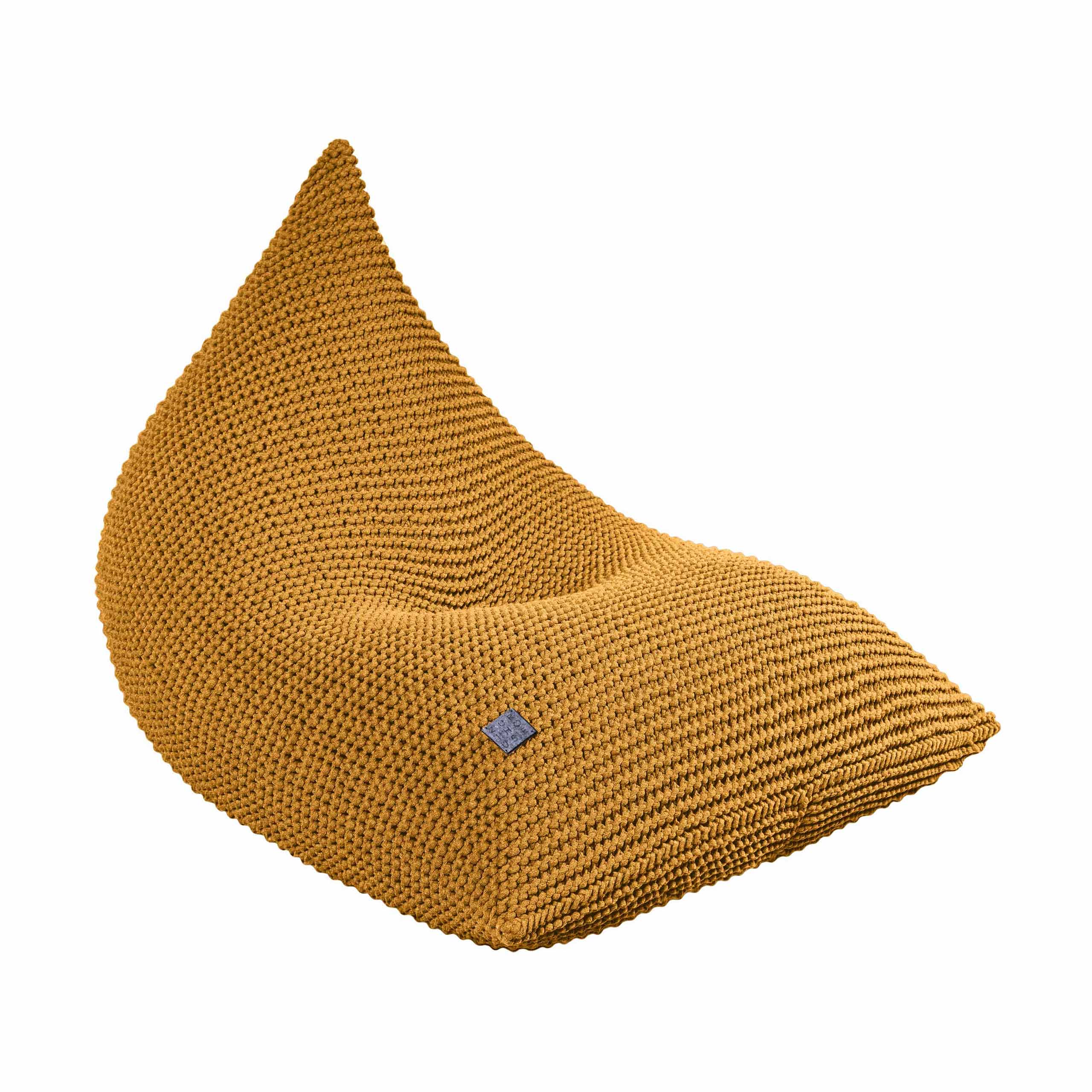Knitted Bean Bag Kids- Mustard