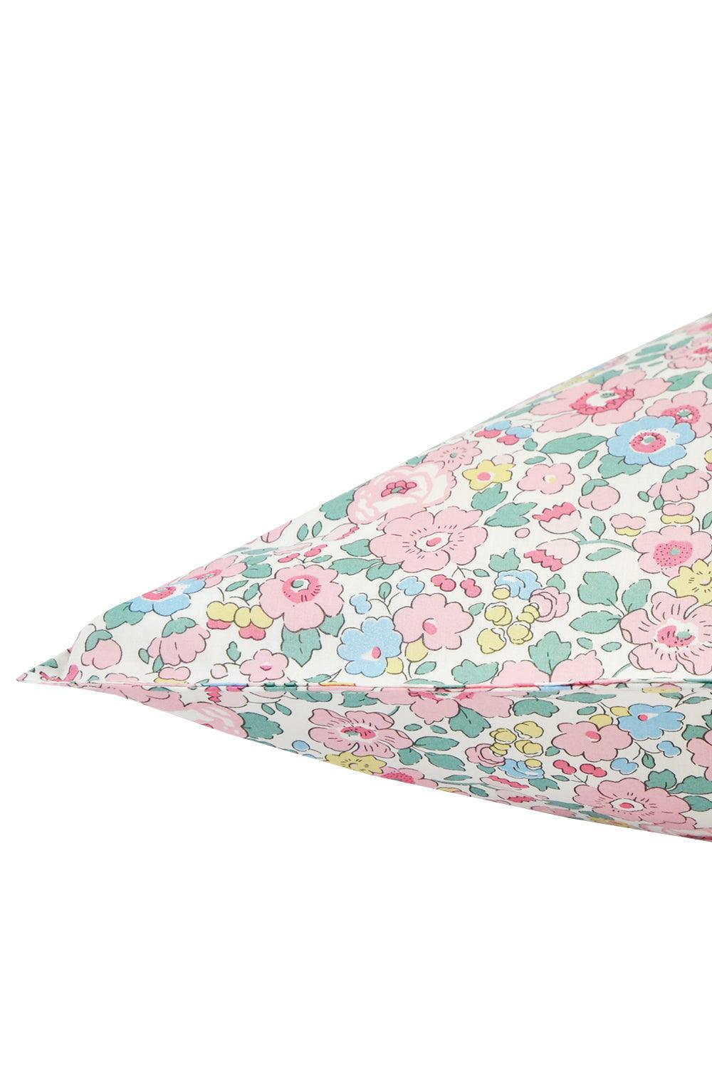 Floral patterned Pillowcase fabric on a white background